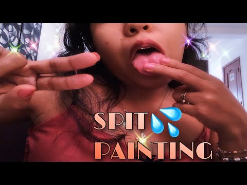ASMR | SPIT PAINTING YOUR FACE💦