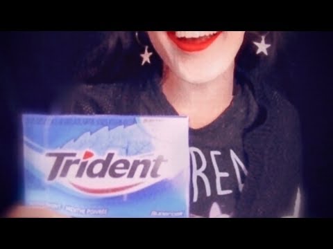 ASMR GUM CHEWING WHISPERING⭐️ [Tapping Crinkles Sounds]⭐️
