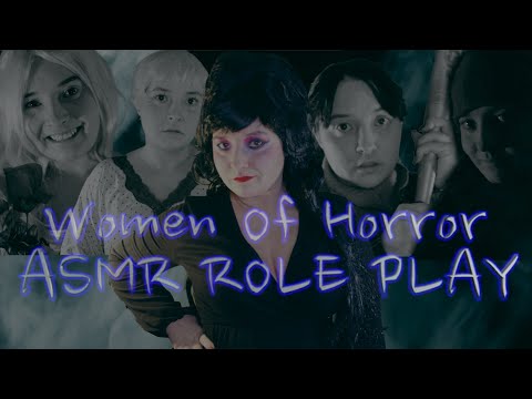 Women Of Horror PART 2 [Role Play] Wendy ⌨️ , Carrie 👑, Rosemary 🔪 Heather 🎥 & Elvira💄Try ASMR