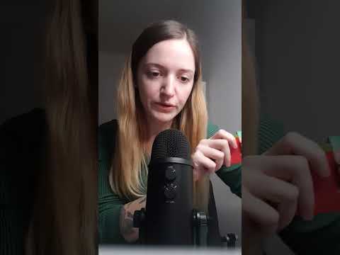 ASMR - short tingle rest - mouth sounds with wooden watermelon - pure sounds