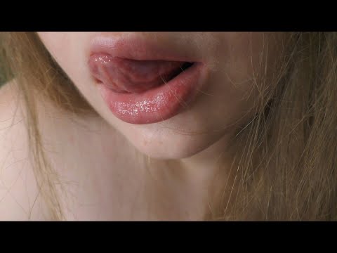 ASMR Misti licking lens (my tongue out)