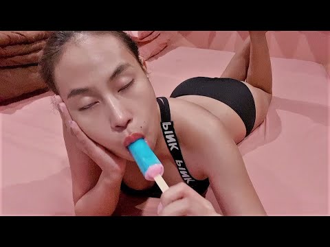 ASMR I'm Sucking This LONG Blue Popsicle Now! | Custom video for Mr You Know Who You Are 😋