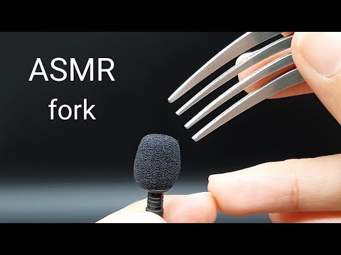 Scratching Microphone with Fork  - ASMR Scratching Mic I No Talking I Satisfying Video
