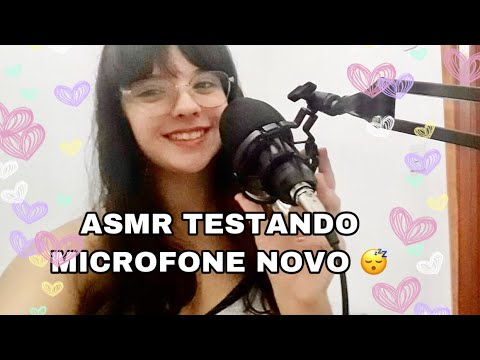 ASMR Português: testando microfone novo com triggers para relaxar