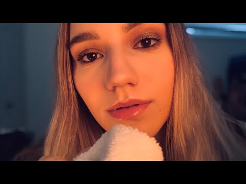 ASMR | Personal Attention | Skin care, hair care (massage and combing), matches, fire sounds |