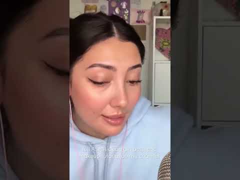 “Clean girl aesthetic” makeup - full ASMR tutorial on my channel
