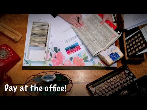 ASMR An hour at the office! (unintelligible whispers) Busy office sounds. Remix~Layered sounds.