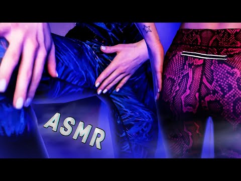 ASMR Scratching Leggings | fabric sounds | Fast & slow movements | No talking | tapping | lightning