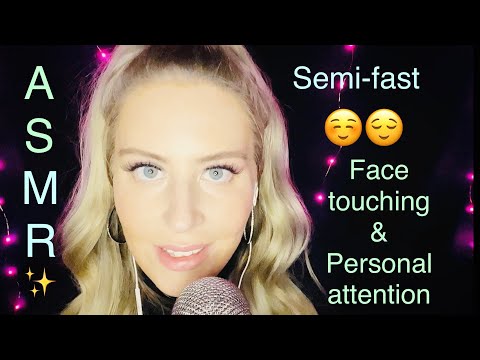 ASMR✨Tingly face touching & personal attention✨😌 #asmr #asmrpersonalattention