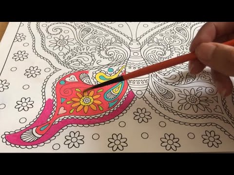 [ Visual Trigger ASMR ] Lo-Fi Whisper + Paintbrush Tracing On Coloring Book