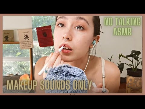 ASMR ~ SOUNDS ONLY no talking Doing my Makeup (10 mins)