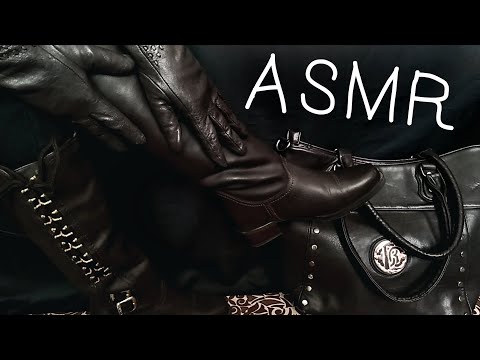 АСМР Звуки Кожаной Обуви, Перчатки, Длинные Сапоги | ASMR Sounds Leather Shoes, Gloves, Long Boots