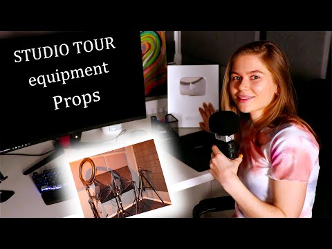 ASMR Studio Tour. Equipment's, Props and everything else:)