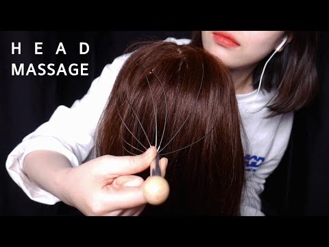 ASMR 두피마사지와 머리카락 만져주기 • 맨손 얼굴 마사지 • Scalp, Face Massage Hair Brushing