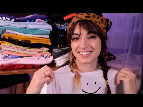 ASMR | Showing You My Irrationally Large T-Shirt Collection | Part 1