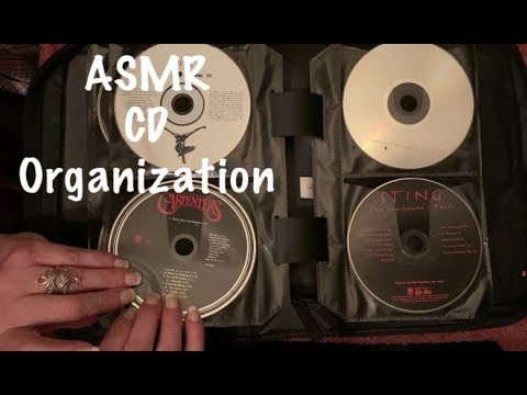 ASMR CD case organizing #2/Plastic crinkles/page turning (No talking)