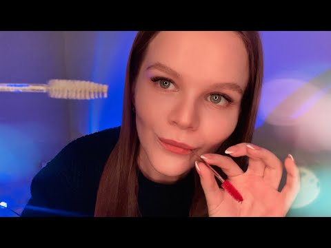 ASMR 🫧 Nibbling on Spoolie | Lashes RP