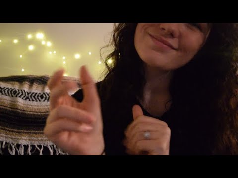 ASMR WHISPER RAMBLE with Hand Sounds