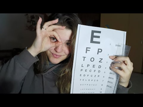 ASMR • exame de vista (eye exam)