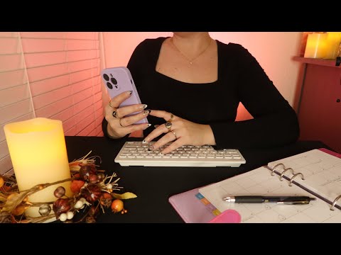 ASMR Personal Assistant 🖊✨ Planning A Party✨ (Soft-Spoken) Writing, Typing, Page Flipping