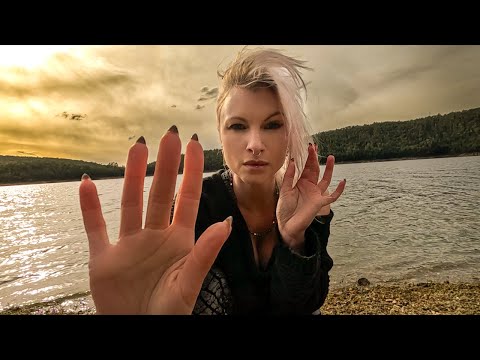 Energy Clensing Water ASMR plucking natural ambient Water sounds and hand movements