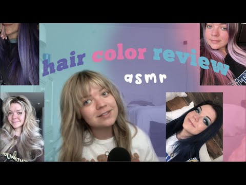 asmr hair colors & cuts review 💇🏽‍♀️💗👩🏼‍🦳💜 👱🏼‍♀️💙{whisper ramble~storytime hair dye edition}