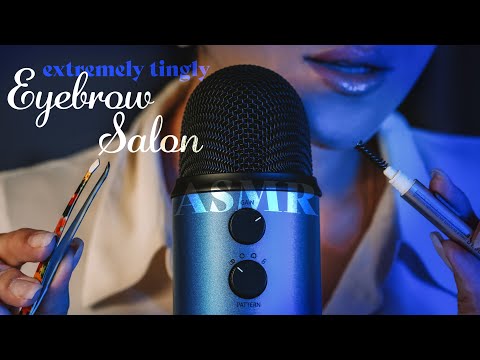 ASMR ~ Extremely Tingly Eyebrow Salon ~ Live Layered Sounds, Gently Whispered
