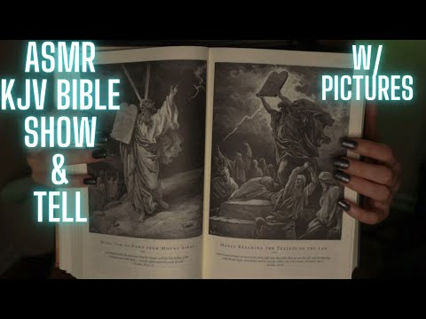 Christian ASMR~Bible Show & Tell w/ Pictures📖Page Turning & Tapping