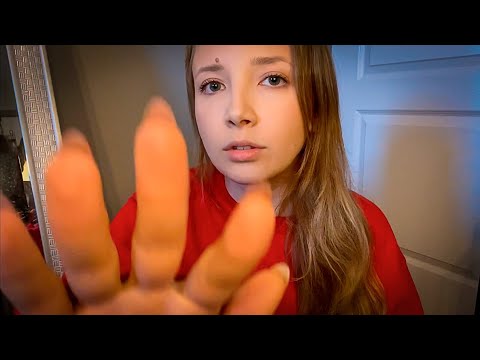 ASMR Hand Movements & Mouth Sounds (slightly fast & aggressive asmr) 💛