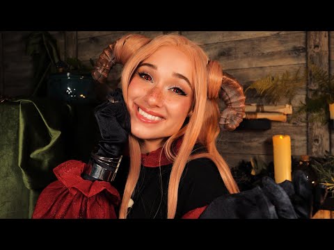ASMR Silly Tiefling Thinks You're Really Cool 💗 Showing You Her Trinkets 👑 Layered Sounds