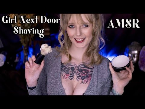 ASMR Men's Shave - Girl Next Door Takes Care of You  || Roleplay