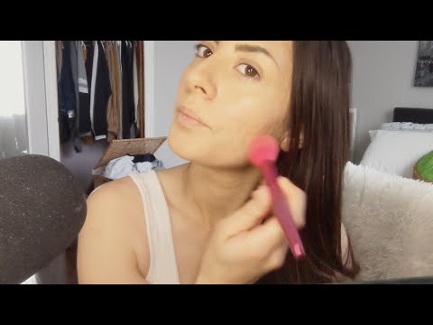 ASMR | GRWM to Stay Home 🏡 (Whispered Ramble & Makeup sounds)