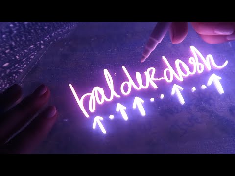 ASMR Balderdash Words (Up / Down) ☆ Glow-in-the-Dark Markers + Lo-Fi