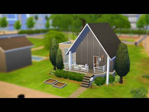 I built a tiny house in the Sims 4 [ASMR gameplay]