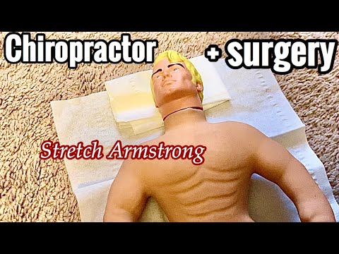 ASMR Chiropractor and Surgery on Stretch Armstrong w/ my brother-