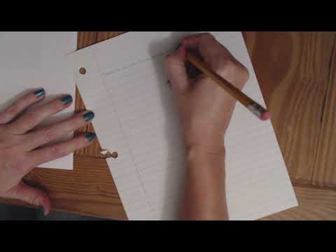ASMR | Copying Notes/Writing At A Desk | Pencil Sounds (No Talking)