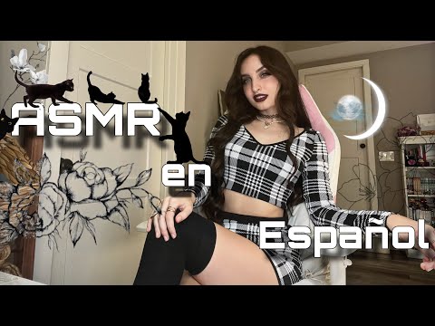 Doing ASMR en Español | Trigger Words, Rápido y Agresivo Mouth Sounds, Hand Sounds/Movements +