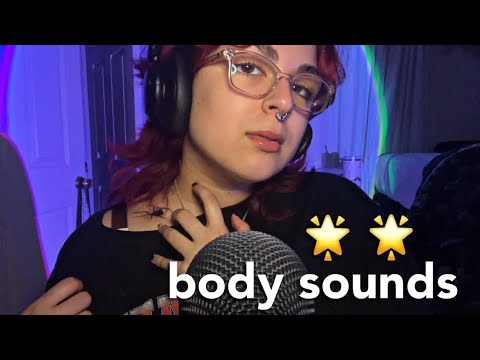 ASMR | body sounds (mouth sounds, hand sounds, nail tapping)