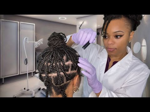 ASMR | 💤 Real Person Lice Check + Scalp Oiling Treatment On 4C/Afro Hair | Sleepy Clinic Roleplay