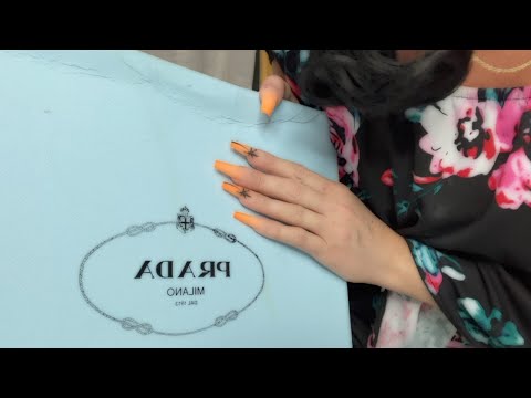 ASMR Prada Collection | Tapping, Scratching, Fabric Sounds, Tracing, Mouth Sounds