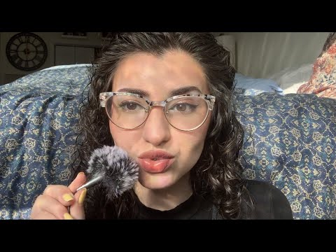 ASMR Relax with Me | Trigger Assortment | kisses, mouth sounds, plucking, lip gloss application