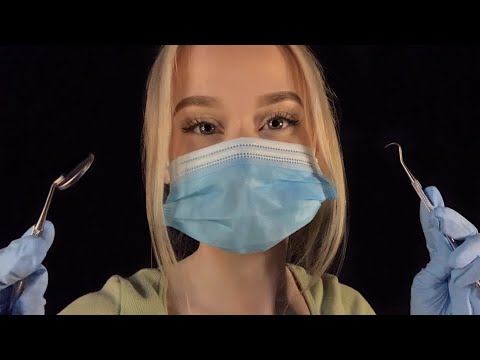 ASMR Dentist Teeth Cleaning Roleplay 🦷 (Personal Attention, Inaudible Whispering)