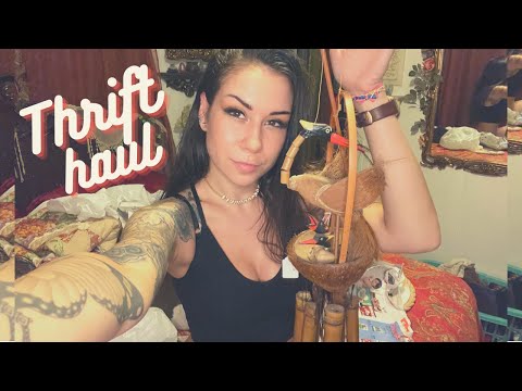 FINALLY another ASMR Thrift Haul! For resale. Random vintage items. Crinkling, chit chat, tapping