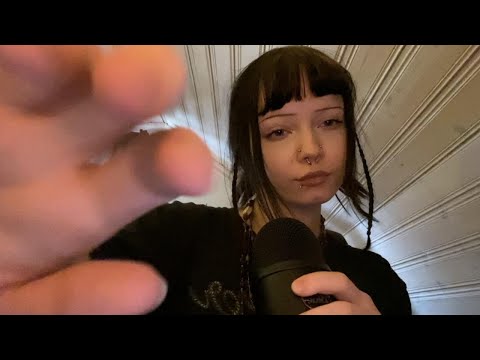 Fast, aggressive & chaotic layered ASMR (mouth sounds, hand movements, tapping, scratching)