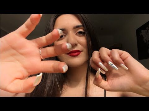 ASMR INVISIBLE SCRATCHING With Long Nails (hand movements & repeating "scratch")