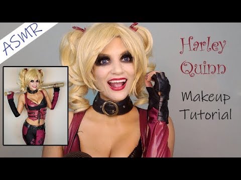 ASMR Harley Quinn (Classic) Makeup Tutorial ~ Halloween, Cosplay ~ Soft Spoken