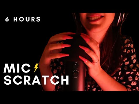 ASMR - FAST AGGRESSIVE MIC SCRATCHING sponge cover | Long Nails for Intense Tingles | Whispering