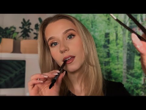 ASMR Doing Your Eyebrows Roleplay (Layered Sounds)
