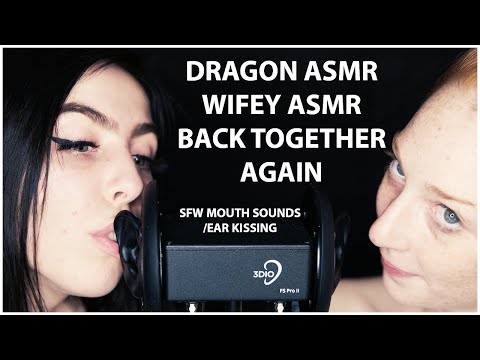 Dragon ASMR and Wifey ASMR Back At it Again! SFW Ear Cleaning and Mouth Sounds - Double Ear Cleaning