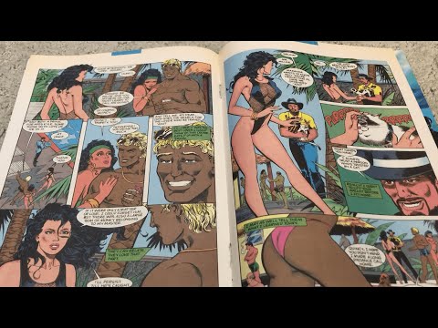 ASMR | Vintage (1993) DC Catwoman Comics Flip Through | Tingly Up Close Whispering